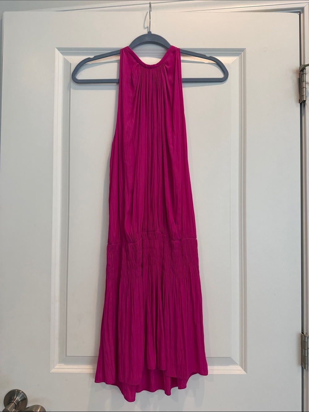 Ramy Brook Audrey Smocked Mini Dress